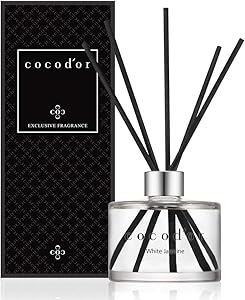 Cocodor Signature Reed Diffuser/White Jasmine/ 6.7oz(200ml) / 1 Pack/Reed Diffuser, Reed Diffuser Set, Oil Diffuser & Reed Diffuser Sticks, Home Decor & Office Decor, Fragrance and Gifts