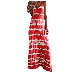 Summer Dresses for Women 2023 Striped Tie Dye Dress