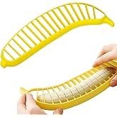 Guyuyii Banana Slicer with 18 Even Slices in Seconds, for Kids and Adults | Suitable for Fruit Salad, Cereal, Dessert Prep, Quick Meal Prep| Compatible with Soft Ripe Bananas