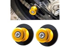 LQMY Universal Y.amaha Spools M6 6mm Swing arm Slider Spools for Y.amaha FZ07 FZ09 MT03 MT07 MT09 MT10 /SP Tracer 700/900 GT Tenere 700 XSR700 XSR900 (Gold)