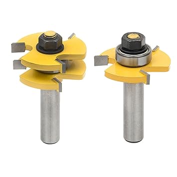 Fräsen Tougue Und Groove Router Bit Set Holzbearbeitungswerkzeuge