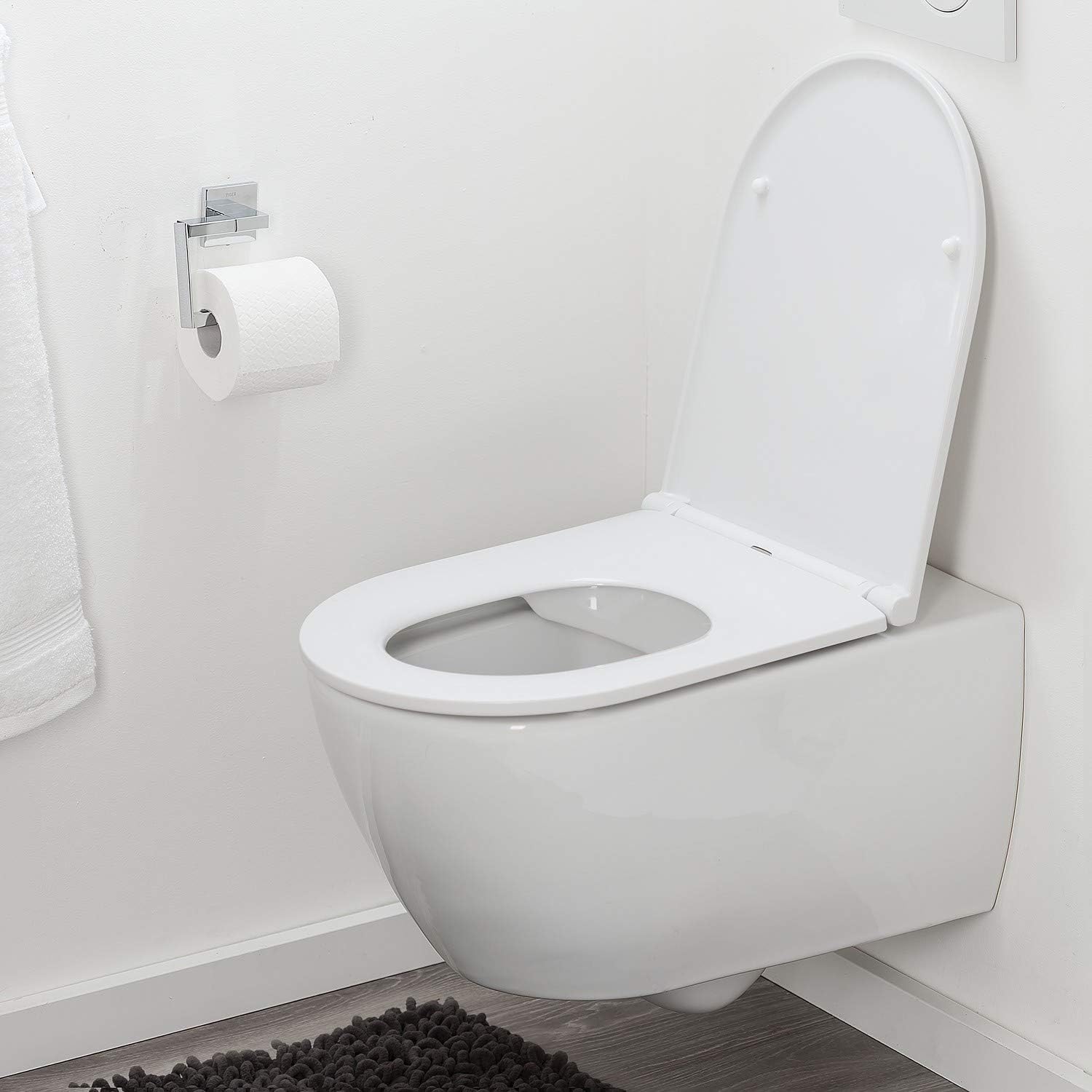 Tiger Elvas Toilet Seat, Duroplast, White, 36.6 x 3.8 x 44.9 cm - Image 5