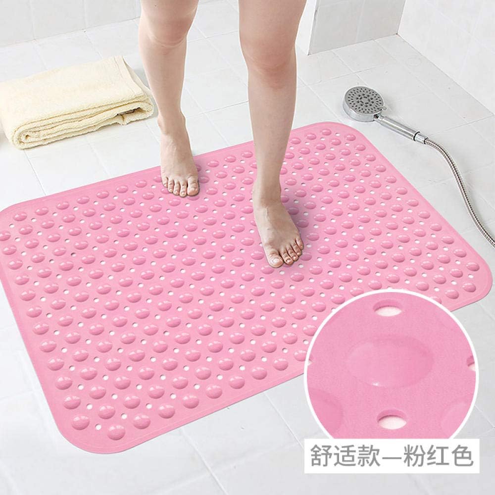 AntiBacterial Suction Mat for Shower or Tub with Drain Hole Bathtub