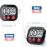 Houdian Digital Kitchen Timer with Magnetic Backing & Stand, Count Up/Down view 2