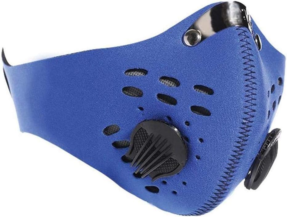 Sitrda Activated Carbon Dust-proof Cycling Face MaskBike MTB Cycling Half Face Mask For Unisex Running Cycling Anti-Pollution Mask (Blue)