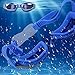 NICPAY Swimming Goggles + Swim Cap + Protective Case + Nose Clip + Ear Plugs,Swimming Goggles No Leaking Anti Fog 100% UV Protection for Adult Men Women Youth Kids Child (Light Blue)