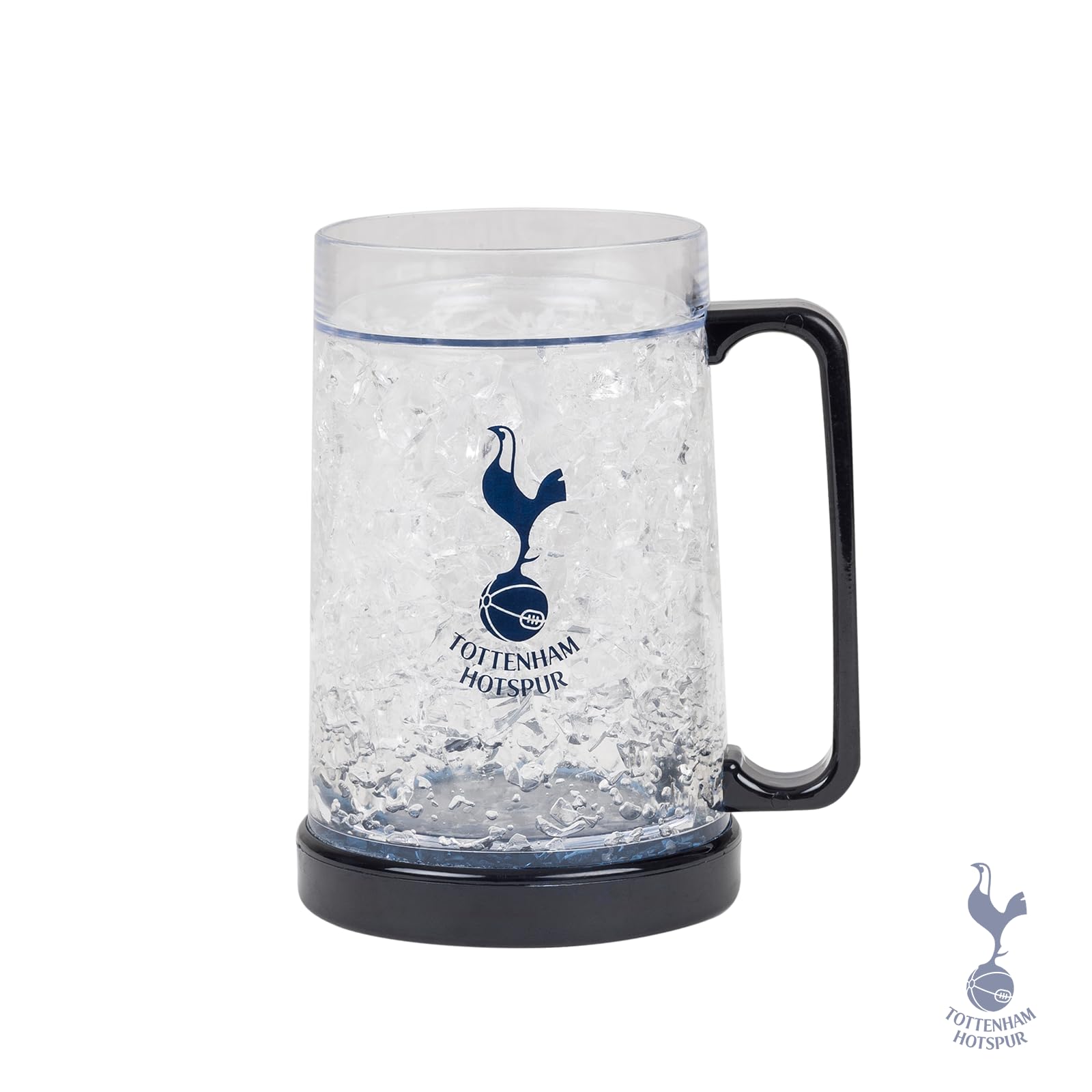 Icy Sips with Spurs Crest: Tottenham Hotspur Crest Freezer Tankard - Keep Your Drink Chilled - Official Merchandise