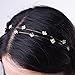 Kloud City Pack of 2 Bridal Crystal Headband Double Layer Tiny Beads Tiara Alloy Hairband Pageant Prom Headpiece