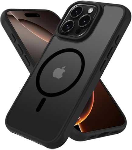 JJGoo Custodia Trasparente Anti-Giallo Per IPhone 16 Pro 6.3'' - Paraurti In TPU E Retro Rigido In PC 2.5mm - Antigraffio