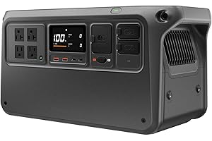 DJI Power 1000 V2 Portable Power Station, 1024Wh LFP Battery, Compact Size, 2600W Stable Output, 0-80% Recharge in 37 Mins, Electric Generator for Home, Camping, RVs, Off-Grid