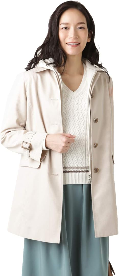 Amazon ニューヨーカー コート ステンカラー 7days Coat スラブ シャドー ヘリンボン ベージュ 9号 コート ジャケット 通販