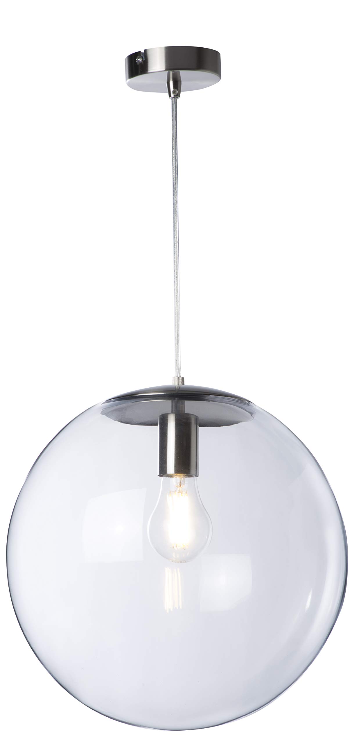 LUSSIOL 250612 Pendant Light, 40 W, Glass/Metal