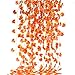 XYXCMOR 86 Feet Artificial Maple Leaf Garland 12 Pack Hanging Vines Plants Fall Autumn Leave Vines for Indoor Outdoor Fireplace Thanksgiving Party Decoration