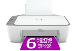 HP DeskJet 2755e Wireless Color All-in-One Printer with bonus 6 months Instant Ink with HP+ (26K67A)