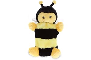 DolliBu Honeybee Plush Hand Puppet - Soft Bee Puppet Stuffed Animal Hand Puppet Toy, Perfect for Puppet Show Games, Puppet Theater Show for Kids, Toddlers, Cute Puppets for Educational Toy - 10 Inch