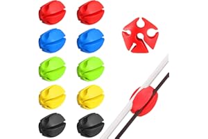 HUIKANGSHENG 10 Pcs Silicone Fishing Rod Holder Straps Portable Fishing Rod Fixing Ball Comes with Fly Fishing Accessories for Fishing Enthusiasts(Polychromatic)