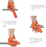 WFX Weight Lifting Straps Padded Neoprene Wrist Support Orange view 8