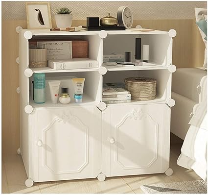 Panier De Rangement Etagere De Bricolage Armoire Armoire Boite De Rangement Chevet Chambre Balcon Organiser Des Etageres De Rangement Couleur White I Amazon Fr Cuisine Maison