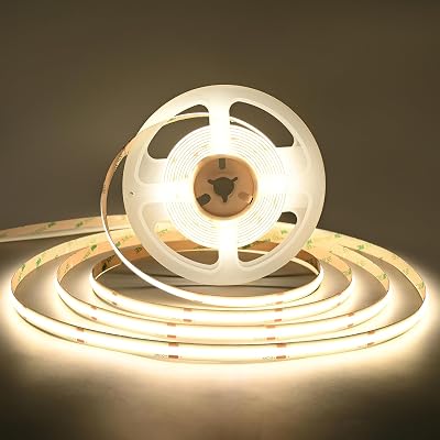 24V 9 W/M 1600 LED COB LED 16,4 ft 4000 K branco natural