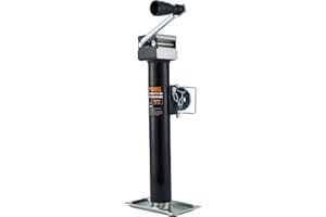 POPBULL 5000lb Weld-on Pipe Swivel Trailer Jack, 10" Vertical Travel Trailer Tongue Jack, Suitable for RVs, Boats, Horse Trailers and Multi-Purpose Trailers