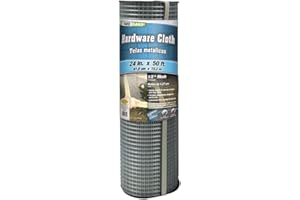YARDGARD Hardware Cloth 1/2 Inch Mesh 24 Inch X 10 Foot 19 Gauge Galvanized Steel Wire Fence Ideal for Garden Fence, Cage Fence, Chicken Wire Fencing, Rabbit Fencing, Arts and Crafts, and Yard Fence