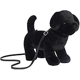 Apricot Lamb Labrador Dog Animal Shoulder Bag Crossbody Plush Purse for Adults and Teen Girls Boys