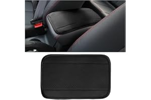 XINLIYA Auto Center Console Pad, PU Leather Car Armrest Seat Box Cover, Waterproof Non Slip Soft Armrest Box Cushion Protecto