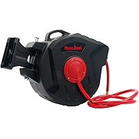 8MILELAKE 50FT X 3/8inches Retractable Auto Rewind Air Hose Reel Tools Compressor 300PSI Garage Tool for Auto Repair
