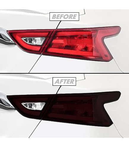 SlickMod Tinte De Humo De Vinilo Precortado Para Faros Nissan Altima 2019-2021 (2. Marcador Lateral De Faro, 20 % Humo Oscuro