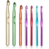 Large Crochet Hooks,15mm 12mm 10mm 9mm 8mm 7mm 6.5mm Crochet Hooks for Chunky Yarn