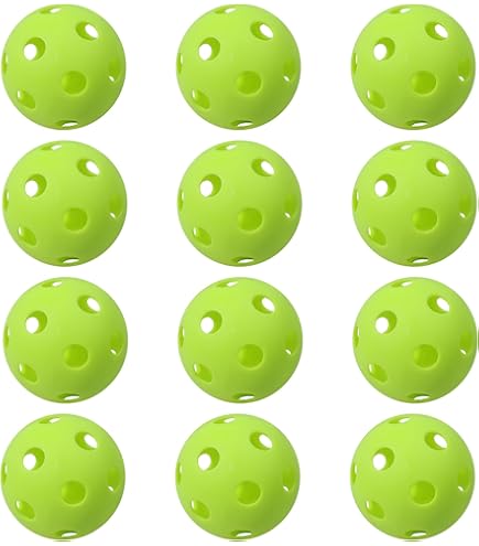 Lot De 6 Balles Wiffle® Officielles – Plastique Blanc – Pour Baseball – Enfant