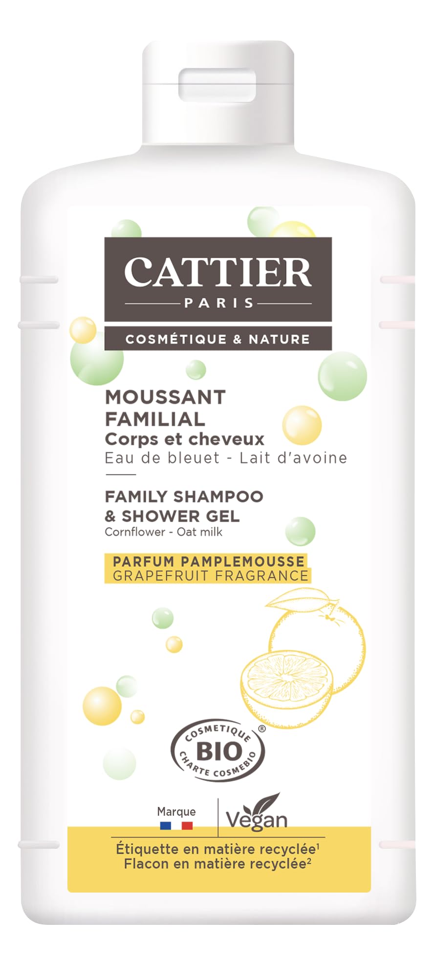 Cattier Moussant Familial with Lactoserum 500 ml