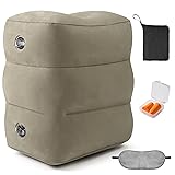 Inflatable Foot Rest Pillow for Travel - Adjustable
