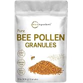 Micro Ingredients Bee Pollen Granules, 2 lb Bulk Supply, Raw Superfood | Freshly Harvested &amp; Natural Bee Pollen | Great for Smoothies, Yogurt &amp; Drinks | Keto Friendly, Non-GMO, Gluten Free