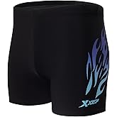 KANAV Men's Athletic Square Leg Swimsuit Jammers Durable Compression Swim Briefs Training Bathing Swimming Shorts