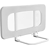 VEVOR Toddler Bed Rail, Kids Beds Guard Rail with Reinforced Iron Pipe and Oxford Cloth, Adjustable Height Bed Side Railing, Portable Guard Bumper Barrier for Crib, Bunk, 31.5 x 26.38 in, 1 Piece
