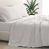 PRATEE Cotton Queen Sheets- 1000 Thread Count, 4-Piece Luxury Bed Sheet Set, Soft Sateen Weave Luxury Hotel Quality with 16" Elasticized Deep Pocket, Ivory