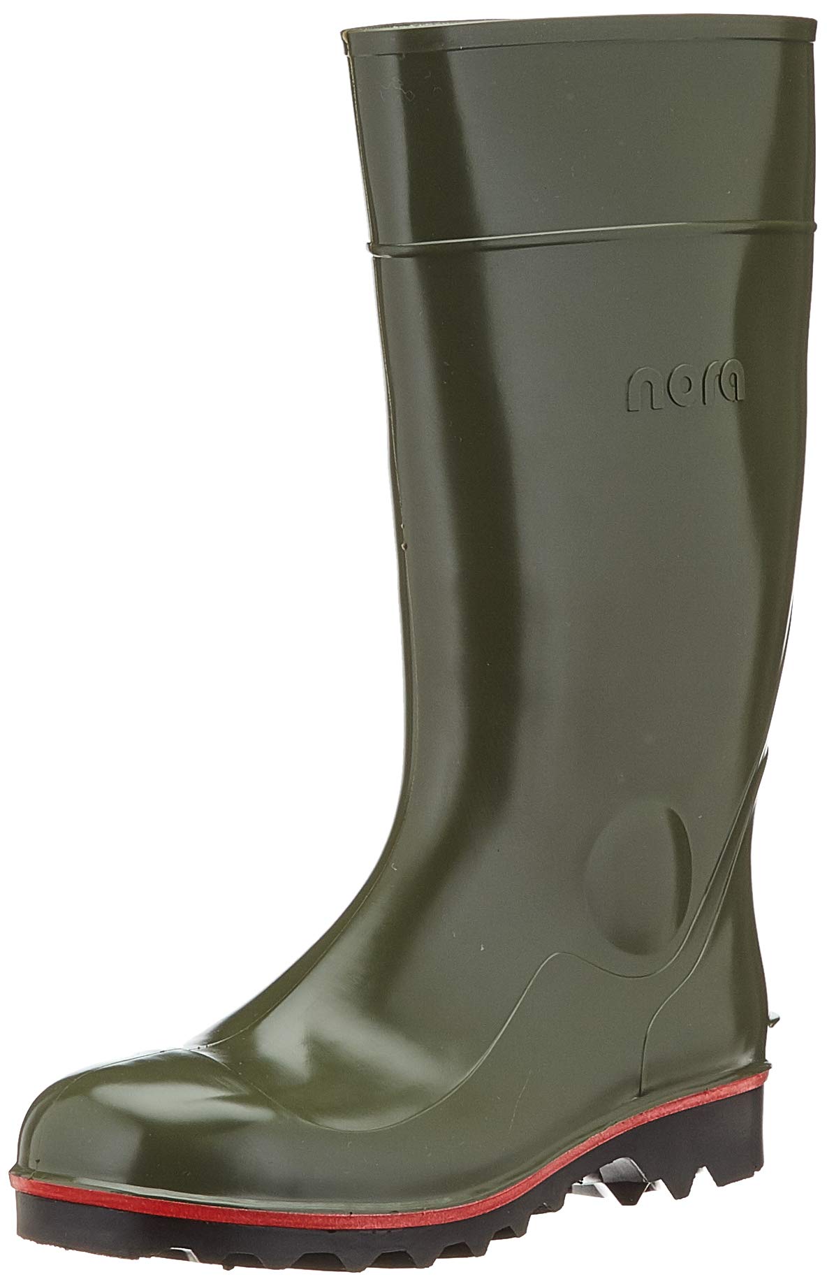 Nora Unisex Adults’ Megajan Boots, Safety Wellington Boot for Building, Mining and Road, Highly Resistant, Extremely Soft and Flexible even at Low Temperatures, Green, 4.5 UK (38 EU)