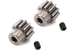 Lyyxjsltd 2pcs 11T 0.8/32 Pitch Pinion Gear with Screw Compatible with Traxxa-s TRX4 TRX-4 TRX-6 Compatible with Slash 4x4 Co