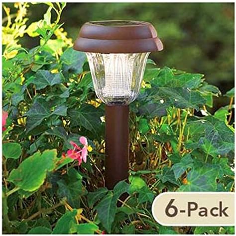 JIAWEI TECHNOLOGY L4C-N1-DB-6 Four Seasons Courtyard Solar Path Light, 6-Pack