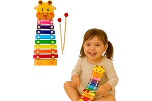 Brinquedos Educativos Para bebe Xilofone de Madeira Bate Bate Som Brinquedos Montessori 3 anos