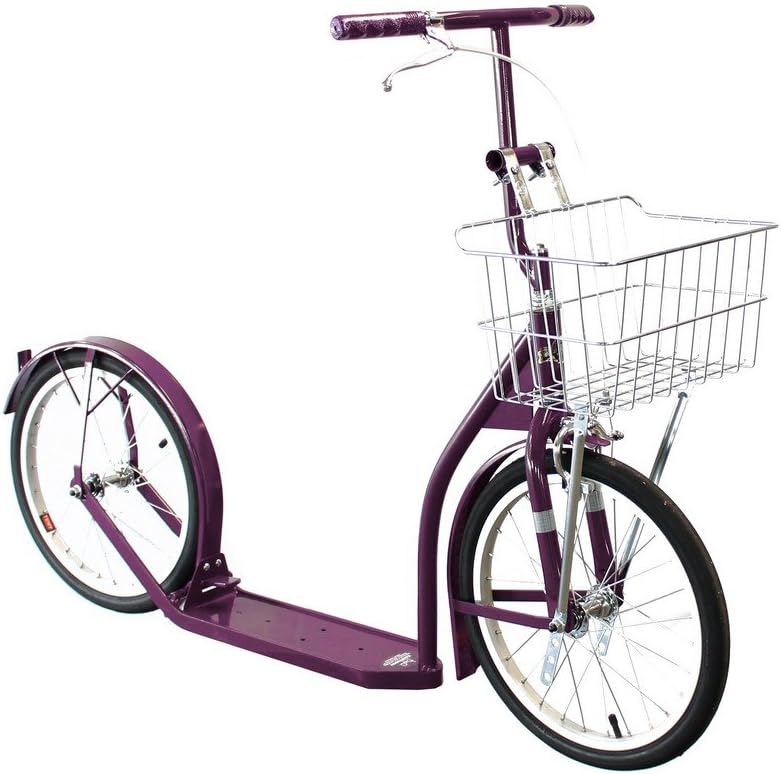 Groffdale Scooters Amish Made Kids Deluxe Kick Scooter, 16" Wheels (Plum)