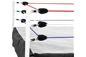 Figures Toy Company Red, White & Blue Ring Ropes for Large 21.5 x 21.5 Inch Wrestling Action Figure Rings (Ropes Only)