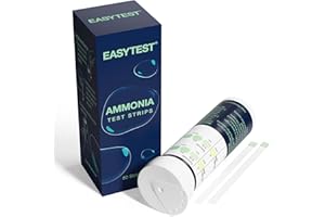 EASYTEST [50 Strip] Ammonia Test Kit for Aquarium, [Freshwater and Saltwater 2 in 1] Test Strips for Aquarium, Fish Tank, Fish Pond and So on