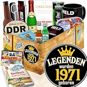 Legenden 1971 / Geschenke Ideen für Sie / DDR Geschenk Box Männer