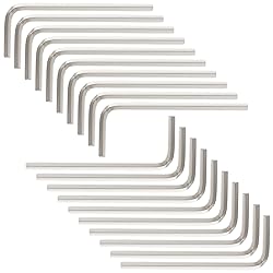 Litoexpe 20 Pcs 3mm Hex Key Wrench, 1/8" L Shape