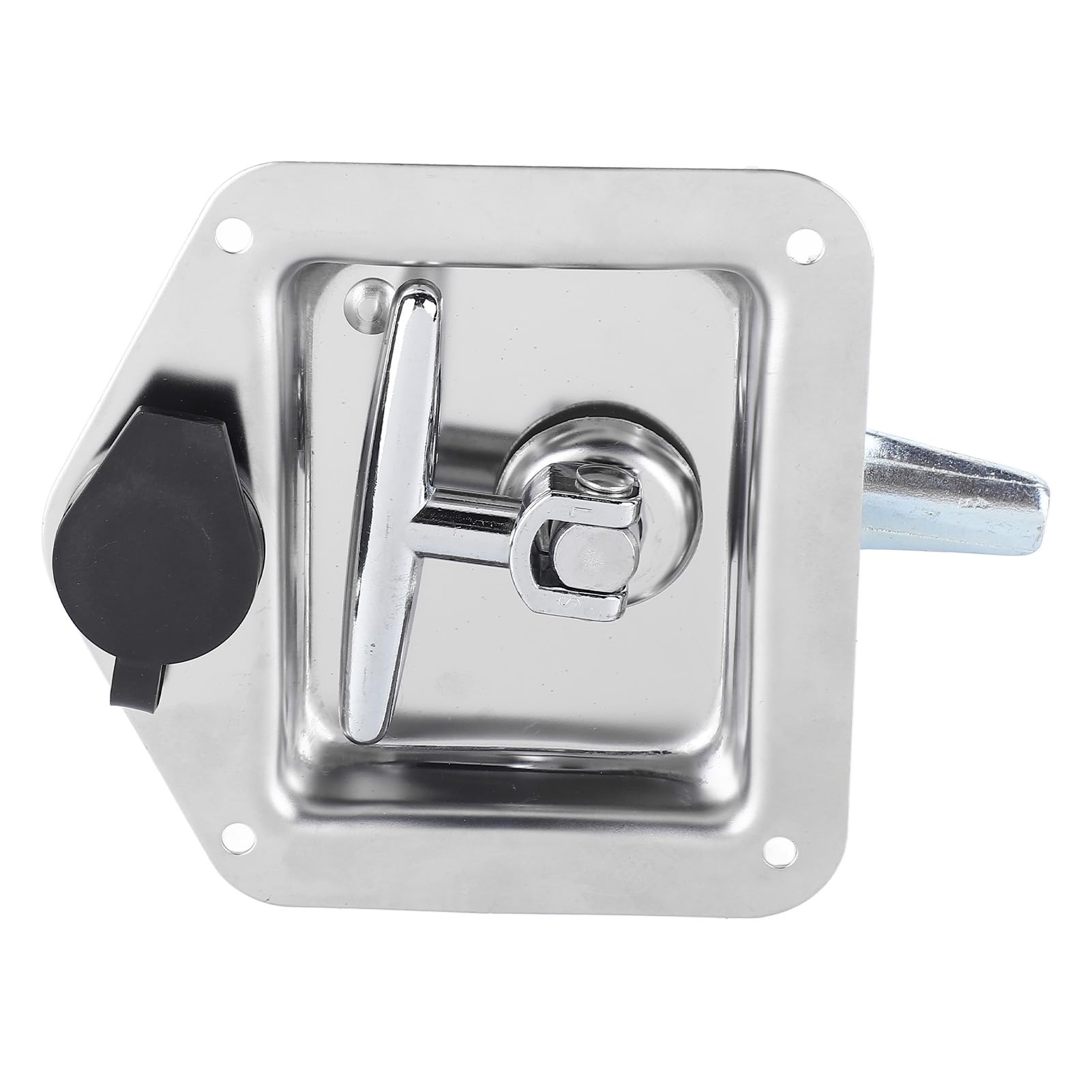 Stainless Steel T-Handle Door Latch Lock With Gasket and Key for RV Truck Trailer Tool Box