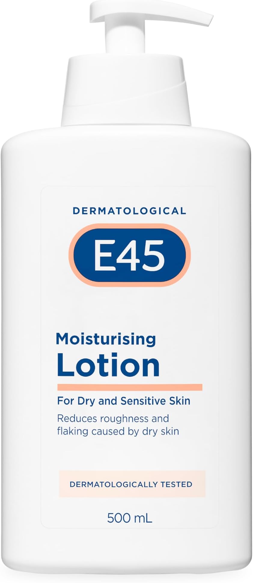 E45 Moisturising Lotion 500ml Skin Care Pump Bottle Hydrating Dry Skin Relief