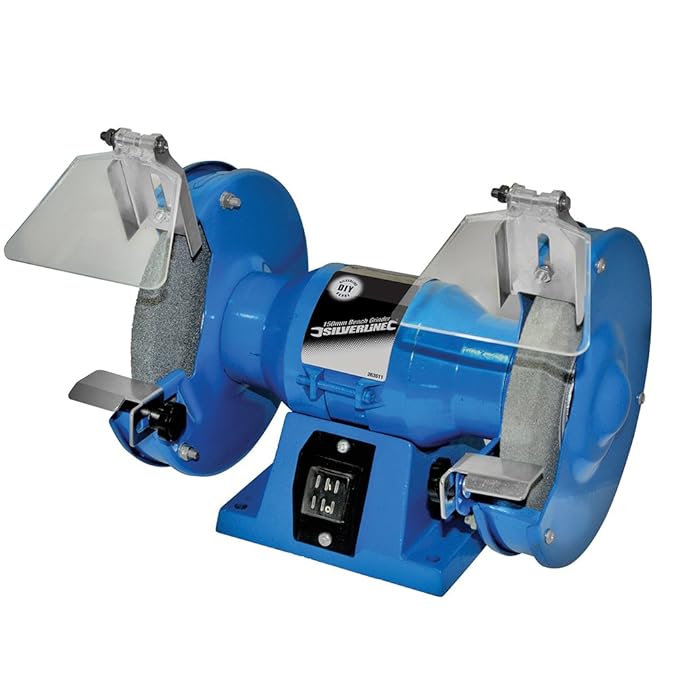title=Silverline 263511 Smerigliatrice da Banco, 150 W, 150 mm