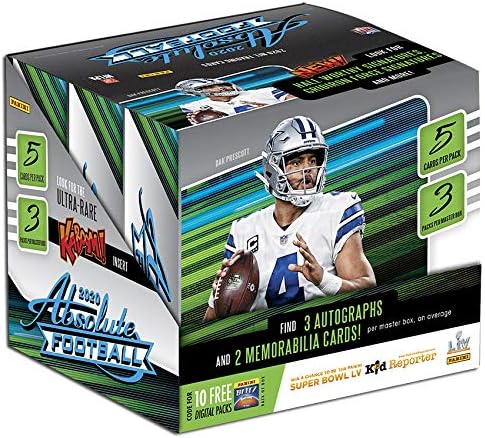 2020 Panini Absolute NFL Soccer HOBBY field (15 playing cards/bx)